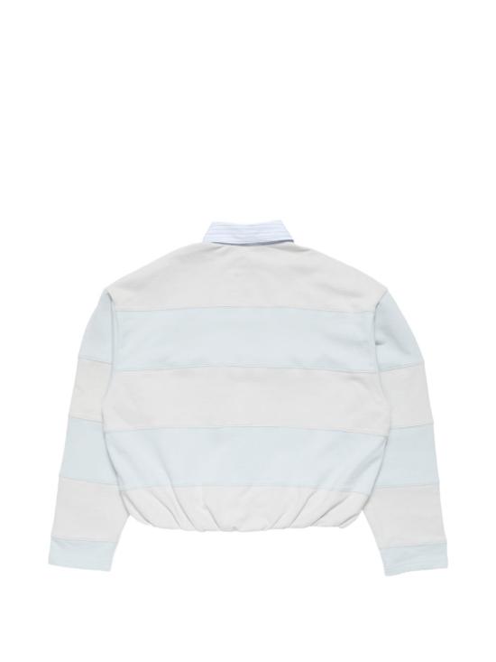 26FW 아크네 스튜디오 스트라이프 폴로 스웨트셔츠 AI0190 AYG LIGHT BLUE - ACNE STUDIOS