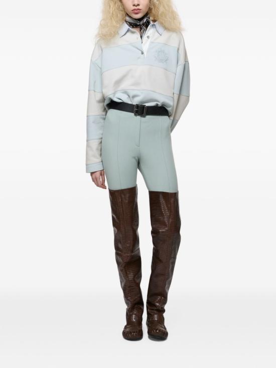 26FW 아크네 스튜디오 스트라이프 폴로 스웨트셔츠 AI0190 AYG LIGHT BLUE - ACNE STUDIOS