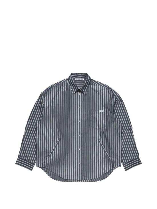 26FW 아크네 스튜디오 더블 슬리브 버튼업 BB0670 AF2 NAVY