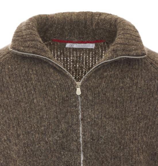 26FW 브루넬로 쿠치넬리 집업 니트 MET302116 C2559 Brown - BRUNELLO CUCINELLI