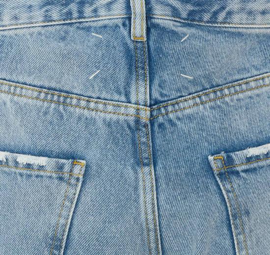 26FW 마르지엘라 컨트래스티드 포켓 스트레이트 진 S51LA0052 S30513470 Blue - MAISON MARGIELA