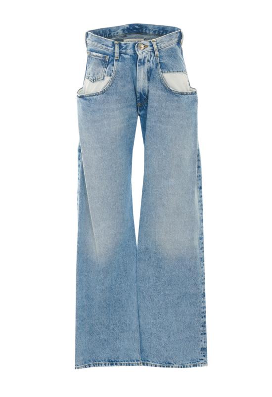 26FW 마르지엘라 컨트래스티드 포켓 스트레이트 진 S51LA0052 S30513470 Blue