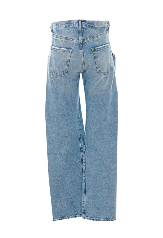 26FW 마르지엘라 컨트래스티드 포켓 스트레이트 진 S51LA0052 S30513470 Blue - MAISON MARGIELA