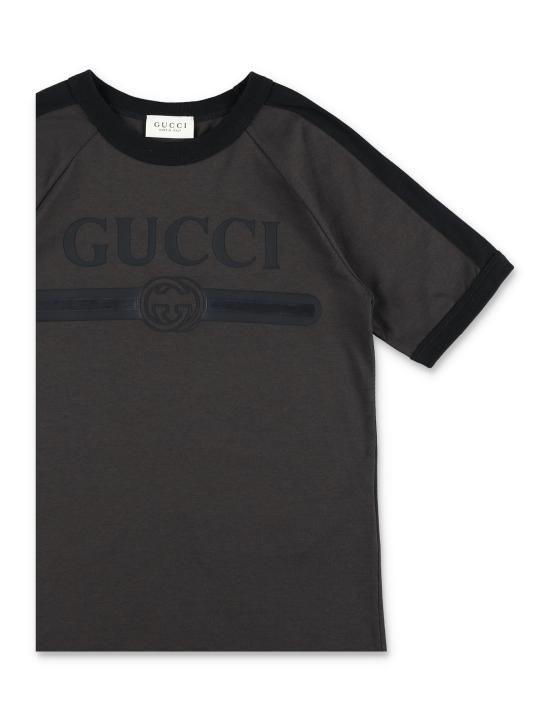 26FW [키즈] 구찌 티셔츠 A0044YXJHW6 1073 DARTK GREY - GUCCI