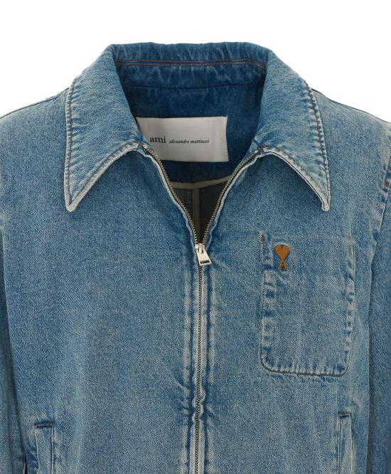 26FW 아미 알렉산드르 마티우시 데님 자켓 HJK835 DE0046480 Blue - AMI ALEXANDRE MATIUSSI