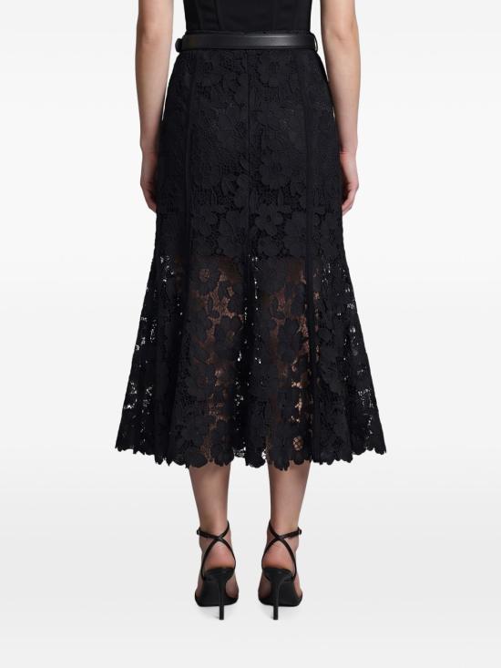 26FW 셀프 포트레이트 미디 스커트 AW26 049MSK B BLACK - SELF PORTRAIT
