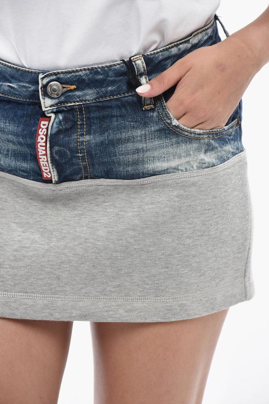  디스퀘어드2 데님 스커트 S75MA0963DTJ004961 Blu Grigio - DSQUARED2