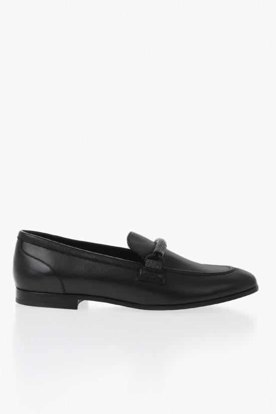  브루넬로 쿠치넬리 로퍼 MZNAC2512 C101 Black - BRUNELLO CUCINELLI