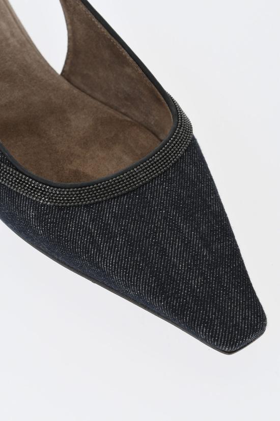  브루넬로 쿠치넬리 플랫 슈즈 MZ12C3001P C001 Blue - BRUNELLO CUCINELLI