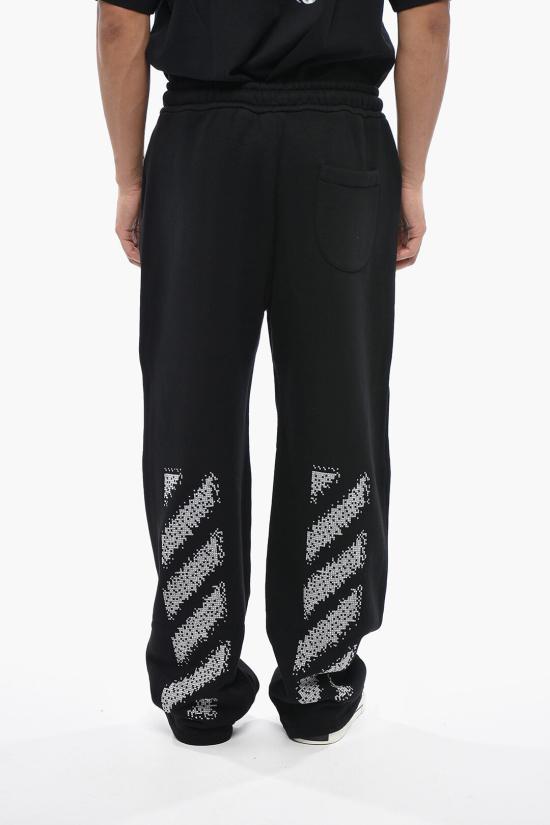  오프화이트 트레이닝/조거 팬츠 OMCH054F24FLE0041001 - OFF WHITE