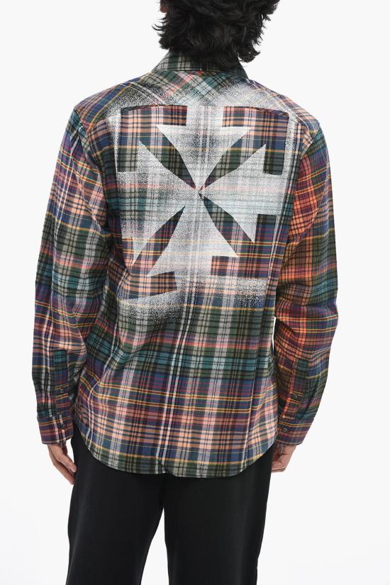  오프화이트 긴팔 셔츠 OMGA133E20FAB0012010 Multicolor - OFF WHITE