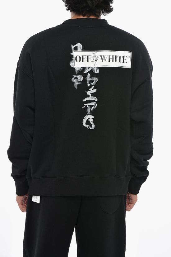  오프화이트 긴팔 티셔츠 OMBA054F24FLE0081084 Black - OFF WHITE