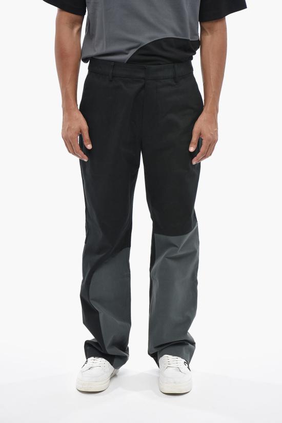  오프화이트 스트레이트 팬츠 OMCA248T24FAB0011025 Nero Grigio