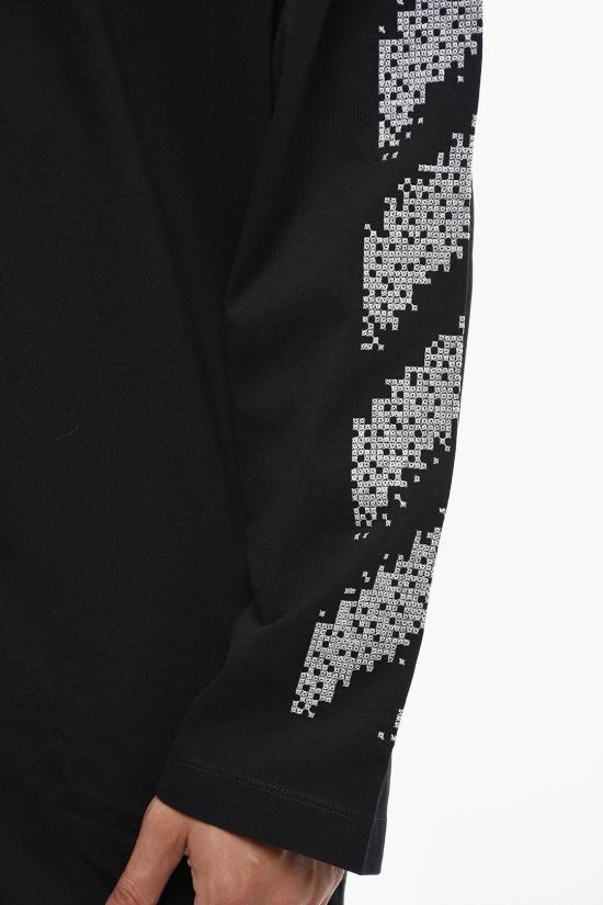  오프화이트 긴팔 티셔츠 OMAB091F24JER0051001 Black - OFF WHITE