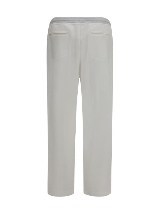 26FW 브루넬로 쿠치넬리 스트레이트 팬츠 MM8263388G CA819 WHITE - BRUNELLO CUCINELLI