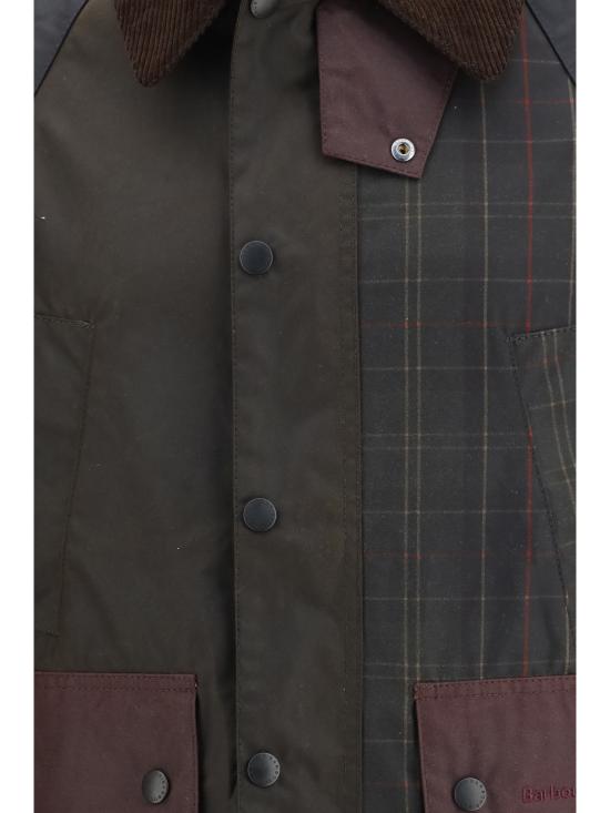 26FW 바버 패치워크 오버사이즈 비데일 왁스 재킷 MWX2500 OL71 MULTICOLOUR - BARBOUR