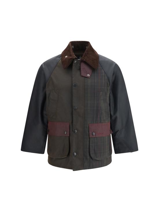26FW 바버 패치워크 오버사이즈 비데일 왁스 재킷 MWX2500 OL71 MULTICOLOUR