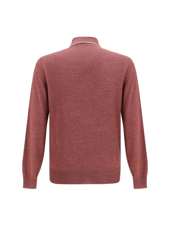 26SS 브루넬로 쿠치넬리 폴로 티셔츠 MHS805905 CCM86 BORDEAUX - BRUNELLO CUCINELLI