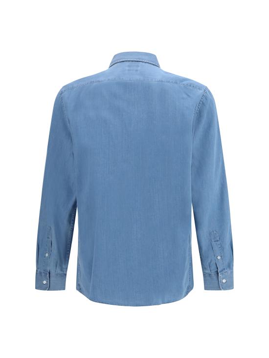 26SS 브루넬로 쿠치넬리 긴팔 셔츠 MR6830627 C008 LIGHT BLUE - BRUNELLO CUCINELLI