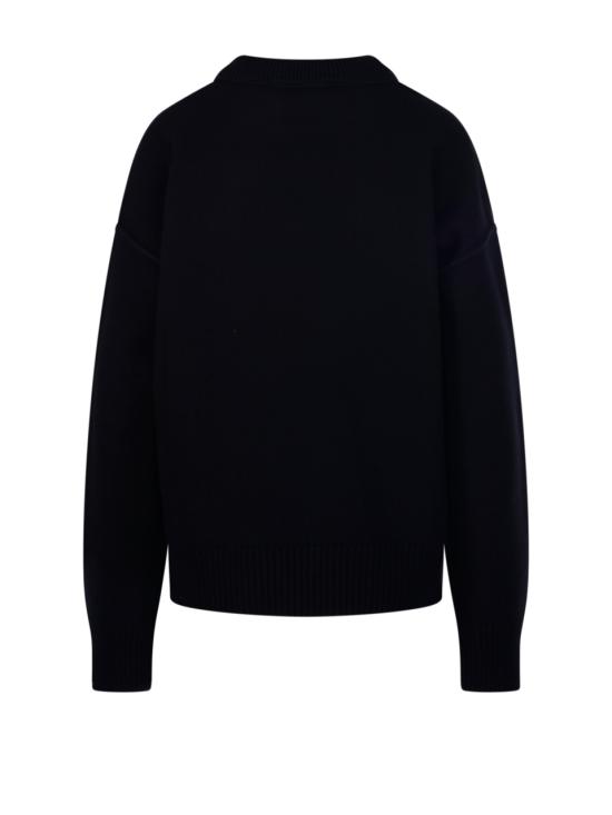 26FW 아미 빅 하트 울 크루넥 스웨터 UKS838 018 009 BLACK RED - AMI