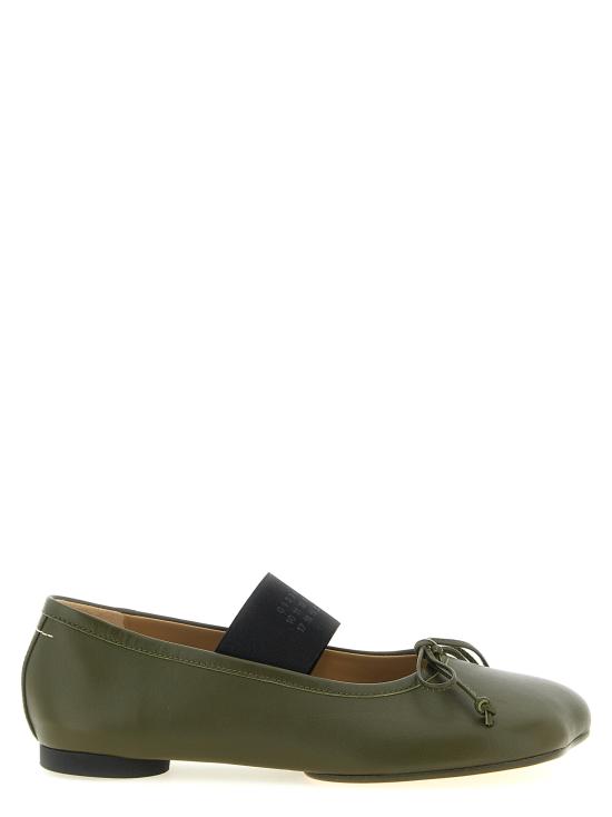 26FW MM6 메종마르지엘라 아나토믹 뉴메릭 발레리나 플랫 슈즈 S59WZ0099P3628T7010 Green