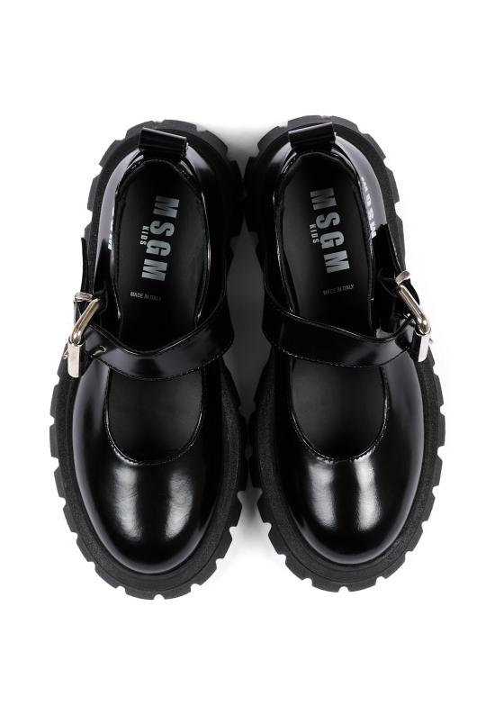 26FW [키즈] 엠에스지엠 플랫 슈즈 84001 VAR1 BLACK - MSGM