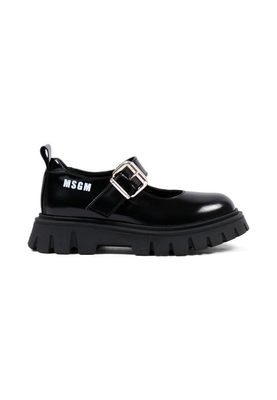 26FW [키즈] 엠에스지엠 플랫 슈즈 84001 VAR1 BLACK