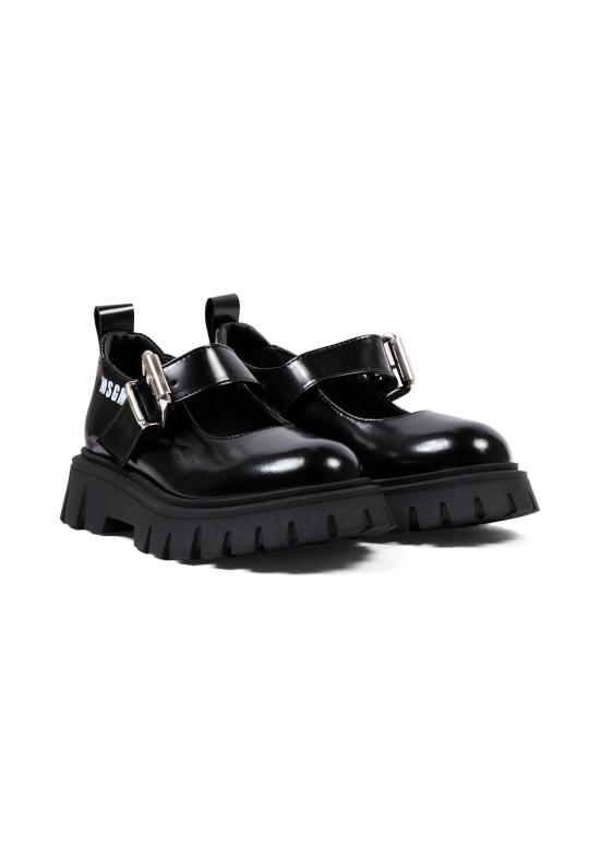 26FW [키즈] 엠에스지엠 플랫 슈즈 84001 VAR1 BLACK - MSGM