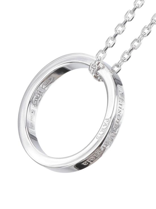 26FW 마르지엘라 로고 링 펜던트 네클리스 로고 링 펜던트 네클리스 SM1UU0066 P8865102 Silver - MAISON MARGIELA
