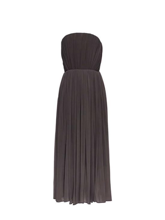26FW 마그다뷰트림 롱 원피스 327726 BROWN