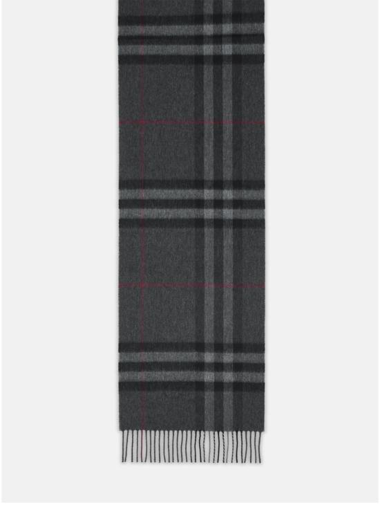 26FW 버버리 체크 캐시미어 스카프 8077880 GREY