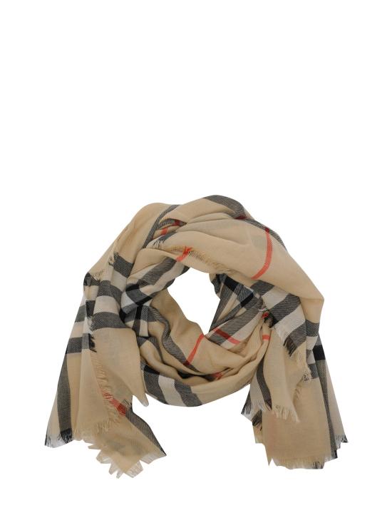 26FW 버버리 체크 울 스카프 8122127 BEIGE - BURBERRY