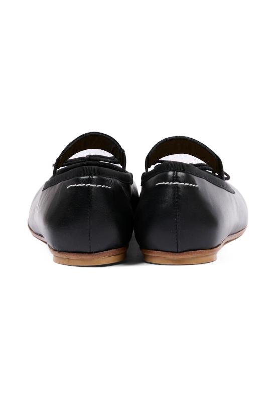 26FW [키즈] MM6 메종마르지엘라 플랫 슈즈 83881 VAR2 BLACK - MM6 MAISON MARGIELA