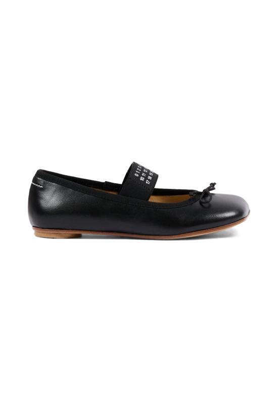 26FW [키즈] MM6 메종마르지엘라 플랫 슈즈 83881 VAR2 BLACK