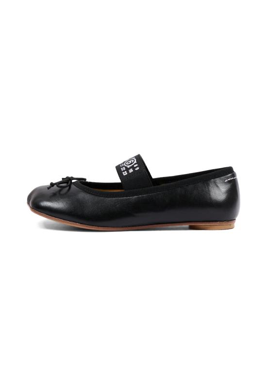 26FW [키즈] MM6 메종마르지엘라 플랫 슈즈 83881 VAR2 BLACK - MM6 MAISON MARGIELA