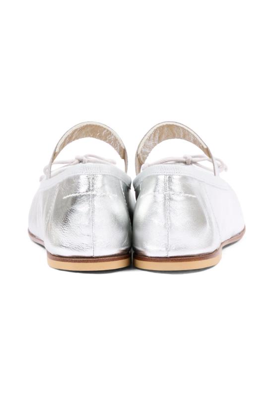 26FW [키즈] MM6 메종마르지엘라 플랫 슈즈 83875 VAR1 SILVER - MM6 MAISON MARGIELA