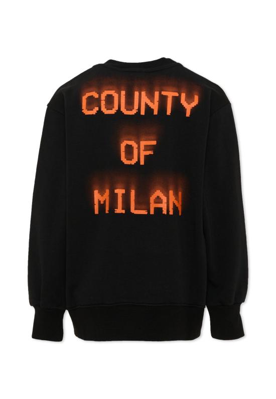 26SS [키즈] 컨트리 오브 밀란 티셔츠 S6CMJBSW055 110 BLACK - COUNTY OF MILAN