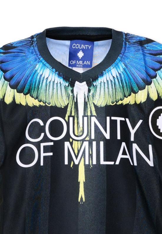 26SS [키즈] 컨트리 오브 밀란 티셔츠 S6CMJBTH003 110 BLACK - COUNTY OF MILAN