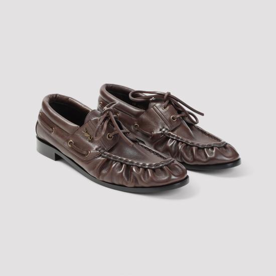 26FW 생로랑 로퍼 A002HL 25VAA 2128 PARIS BROWN - SAINT LAURENT
