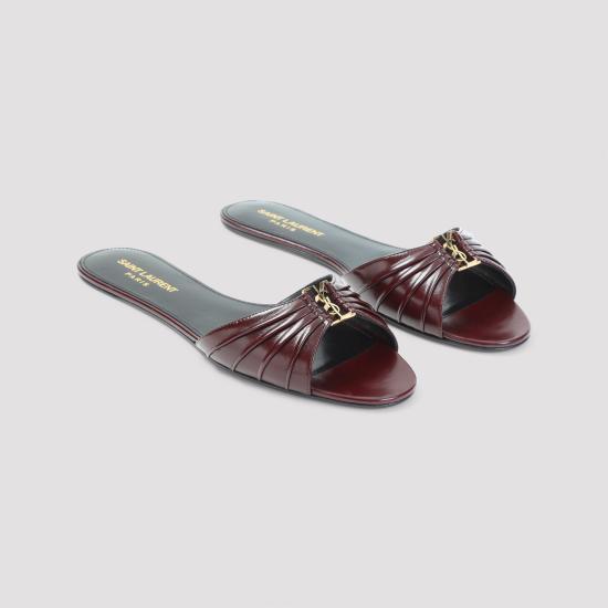 26FW 생로랑 바빌론 슬립온 슬라이드 바빌론 슬립온 슬라이드 869658 AAEHF 6629 VINTAGE BORDEAUX - SAINT LAURENT