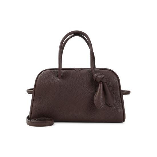 26FW 자크뮈스 TURISMO 투리스모 소프트 스몰 볼링 토트벡 BAW00416AC03A03 880 DARK BROWN - JACQUEMUS