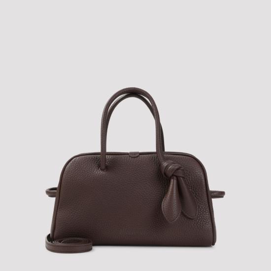 26FW 자크뮈스 TURISMO 투리스모 소프트 스몰 볼링 토트벡 BAW00416AC03A03 880 DARK BROWN