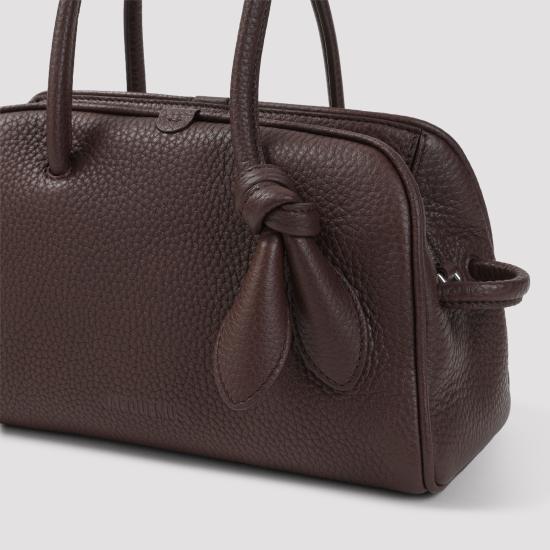 26FW 자크뮈스 TURISMO 투리스모 소프트 스몰 볼링 토트벡 BAW00416AC03A03 880 DARK BROWN - JACQUEMUS
