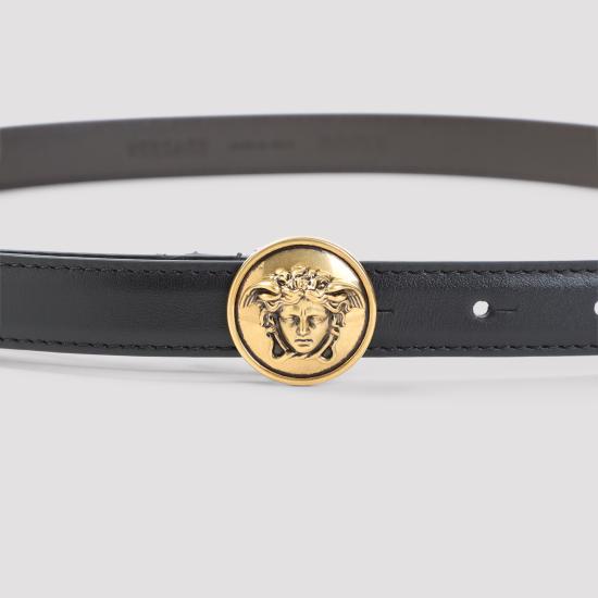 26FW 베르사체 벨트 1026856 DVTP1 1B55J BLACK GOLD 82 - VERSACE