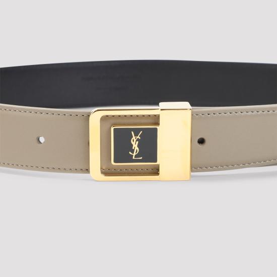 26FW 생로랑 벨트 732556 AAB25 1244 LT CUMIN NERO - SAINT LAURENT