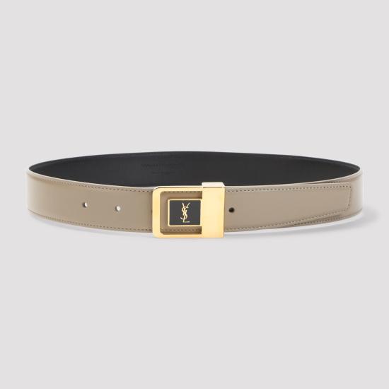 26FW 생로랑 벨트 732556 AAB25 1244 LT CUMIN NERO - SAINT LAURENT