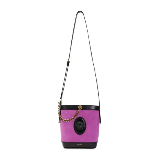 26FW 베르사체 숄더백 1026048 1A17850 2B8FJ BLACK BOUGANVILLE GOLD 8 - VERSACE