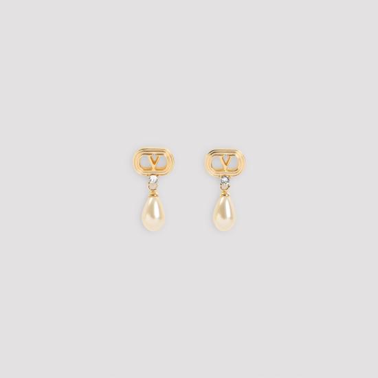 26FW 발렌티노 가라바니 이어링 8W2J0BG8QVS BUJ ORO LIGHT GOLD CRYSTAL - VALENTINO GARAVANI