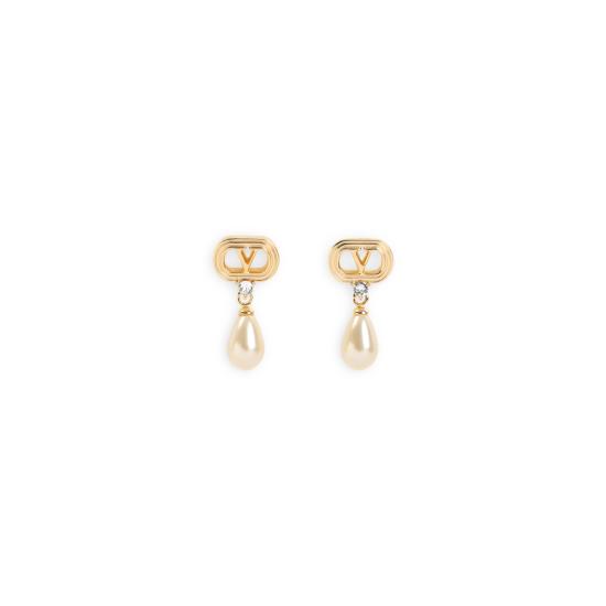 26FW 발렌티노 가라바니 이어링 8W2J0BG8QVS BUJ ORO LIGHT GOLD CRYSTAL - VALENTINO GARAVANI