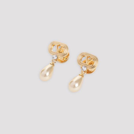 26FW 발렌티노 가라바니 이어링 8W2J0BG8QVS BUJ ORO LIGHT GOLD CRYSTAL - VALENTINO GARAVANI